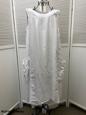 HLD1065 Round Neck Sleeveless Mid Length Dress - Image 3