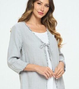 LT109 Ruffle Tie Jacket