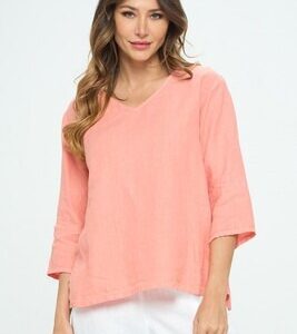 LT10V 3/4 Sleeve Top *Plus Size*