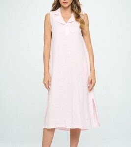 PLD2371 Collar Sleeveless Dress