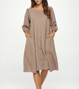 HLD1243 Puff Sleeve Dress