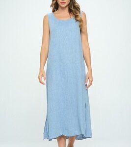 YDD1083 Long Round Neck Dress