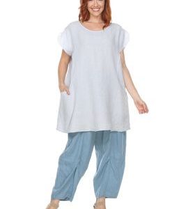 HLT756 Cap Sleeve Pullover Tunic