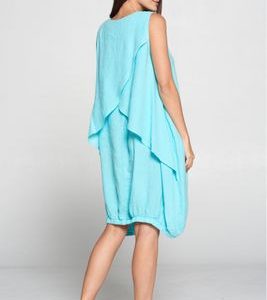 HLT277 Double Layer Back Dress