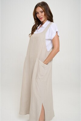 HLD1052 Long Overall Dress - Image 4