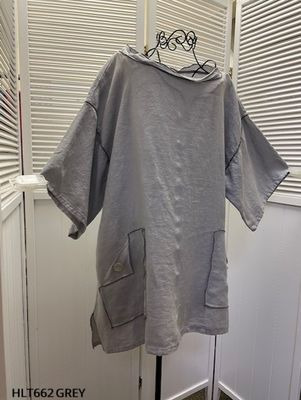 HLT662 Pullover Top with Merrow Hem - Image 2