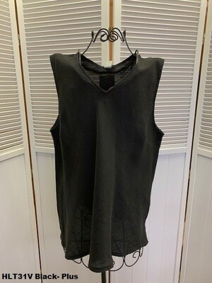 HLT31V V-Neck Bias Cut Tank *Plus Size* - Image 6