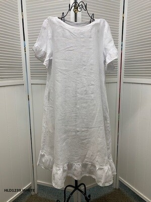 HLD1239 Short Sleeve Ruffle Dress - Image 3