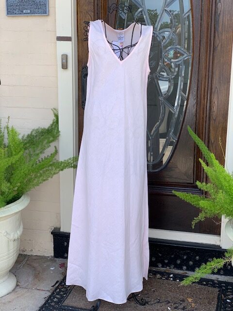 LD100 VNeck Bias Cut Long Dress - Image 3